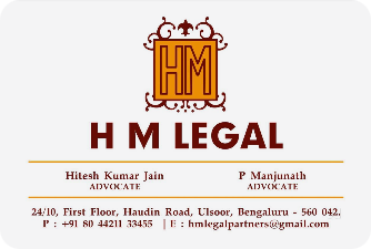 H M Legal visiting card